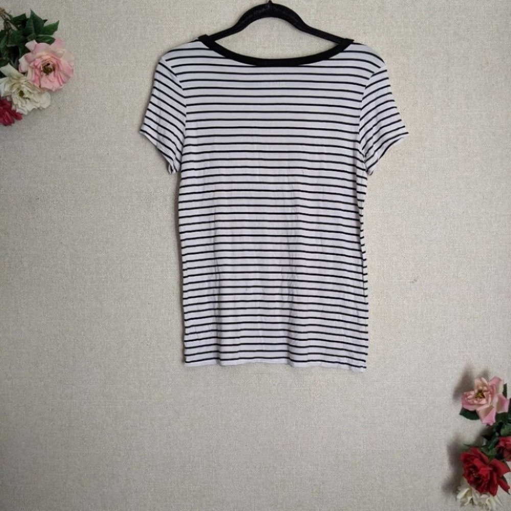 3/$30 AEO Soft & Sexy Striped "Babe" Patch Top S - Picture 5 of 5